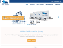 Tablet Screenshot of mobilecoolrooms.com